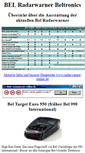 Mobile Screenshot of bel-radarwarner.radarwarner-online.de